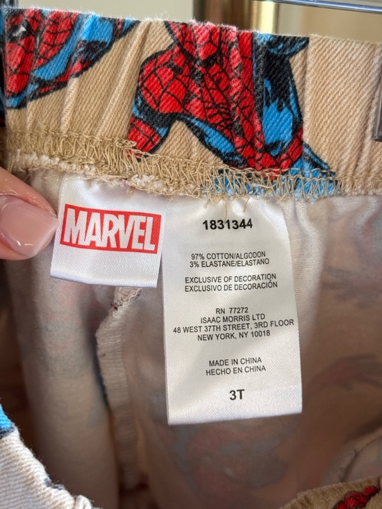 H&M x Marvel Spider-Man Beige All-Over Print Toddler Joggers | 3T - Picture 4 of 4